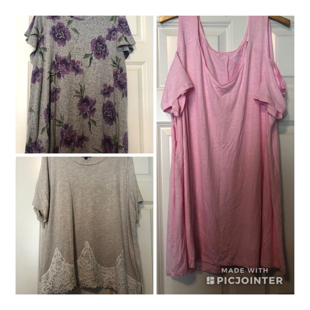Lane Bryant 3 shirt bundle.